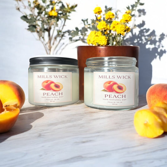 soy scented candle-peach🍑