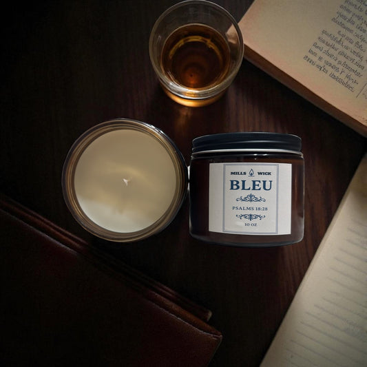 Bleu | 10oz soy candleMillswickscented candlessoycandlesMills WicklatinaownedBleu | 10oz soy candlescentedsoycandles