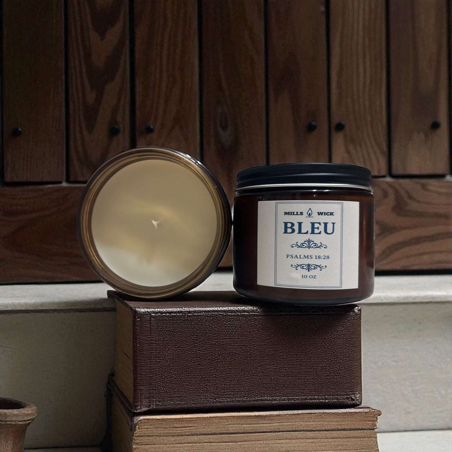 Bleu | 10oz soy candleMillswickscented candlessoycandlesMills WicklatinaownedBleu | 10oz soy candlescentedsoycandles