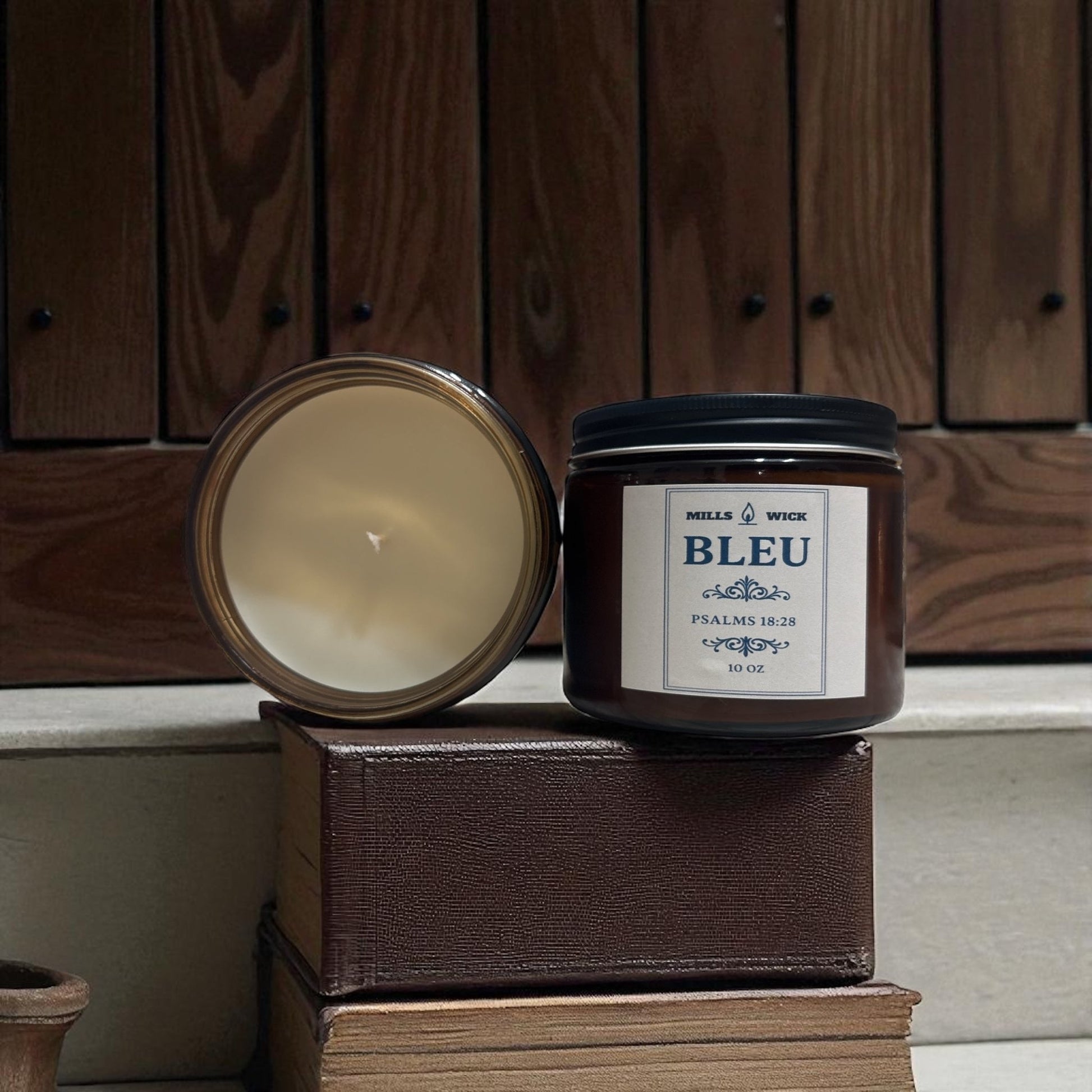 Bleu | 10oz soy candleMillswickscented candlessoycandlesMills WicklatinaownedBleu | 10oz soy candlescentedsoycandles