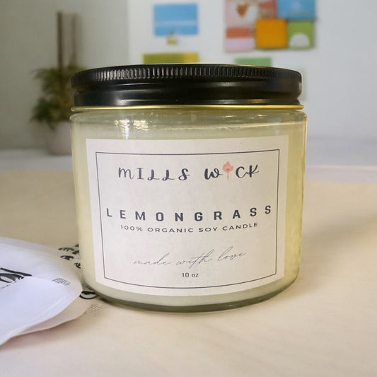 Lemongrass - 10oz scented soy candleMillswickscented candlessoycandlesMills wicklatinaownedLemongrass - 10oz scented soy candlescentedsoycandles