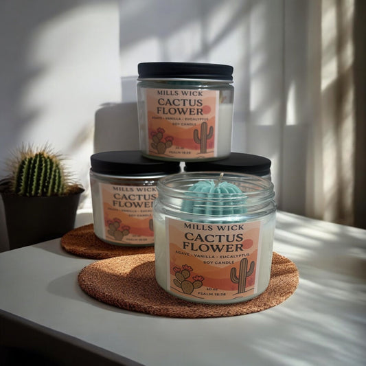Cactus flower 🌵Millswickscented candlessoycandlesMills WicklatinaownedCactus flower 🌵scentedsoycandles