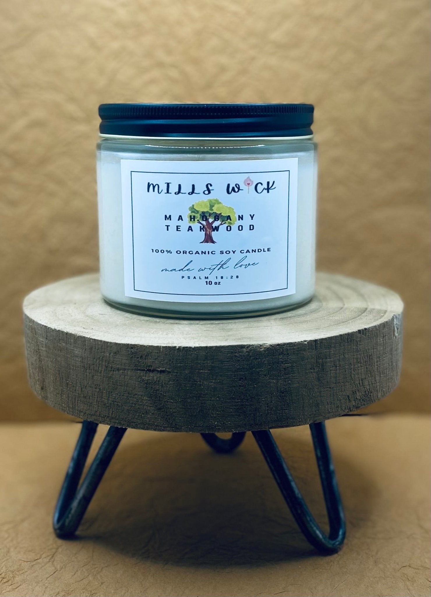 Mahogany Teakwood Essence: 10oz Soy CandleMillswicksoycandlesMills WicklatinaownedMahogany Teakwood Essence: 10oz Soy Candlescentedsoycandles