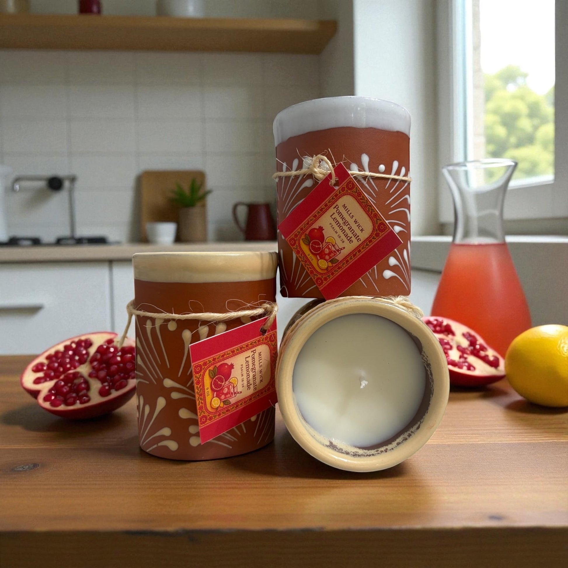 Pomegranate Lemonade – 9oz Soy CandleMillswicksoycandlesMills WicklatinaownedPomegranate Lemonade – 9oz Soy Candlescentedsoycandles
