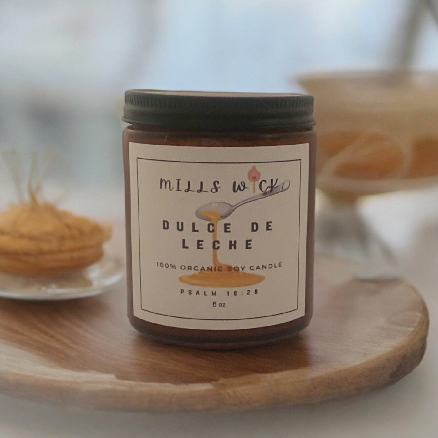Dulce de leche - Soy Scented Candle 6ozMillswicksoycandlesMills WicklatinaownedDulce de leche - Soy Scented Candle 6ozscentedsoycandles