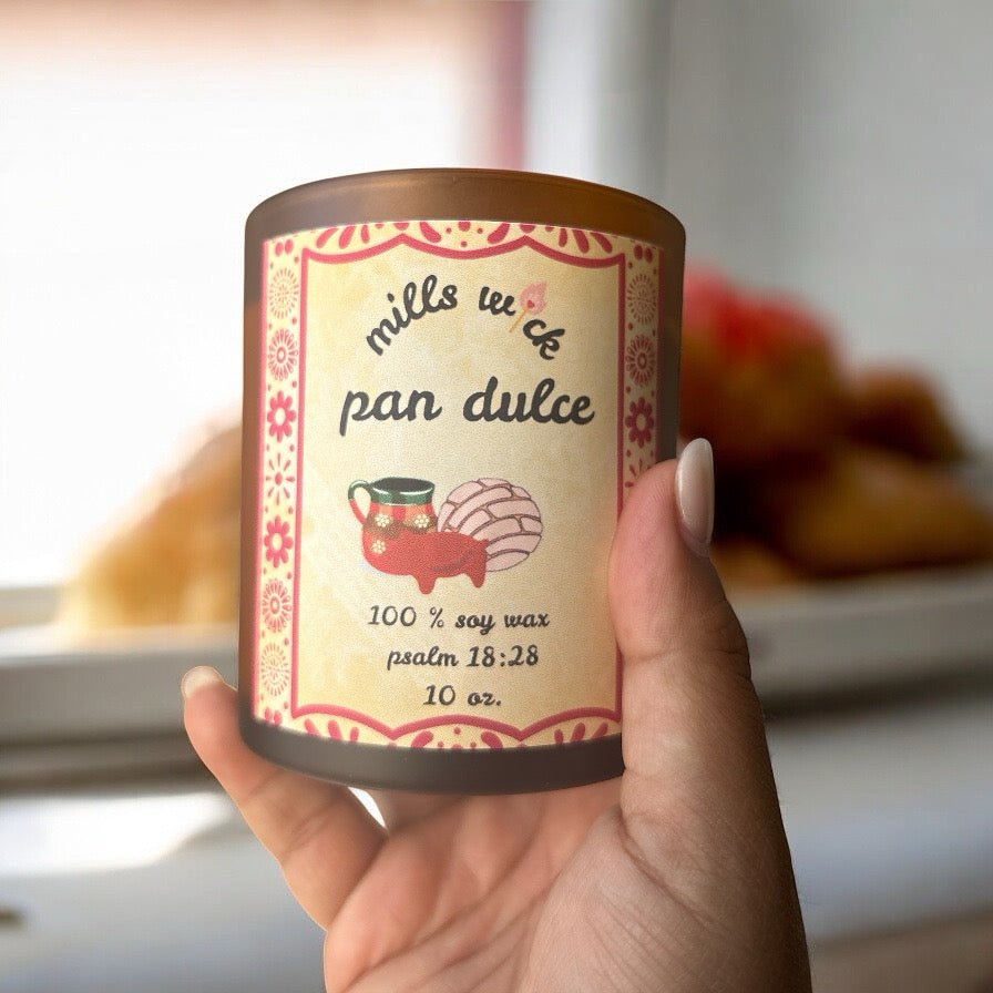 Pan Dulce : Handmade Soy Candle - 10ozMillswicksoycandlesMills WicklatinaownedPan Dulce : Handmade Soy Candle - 10ozscentedsoycandles