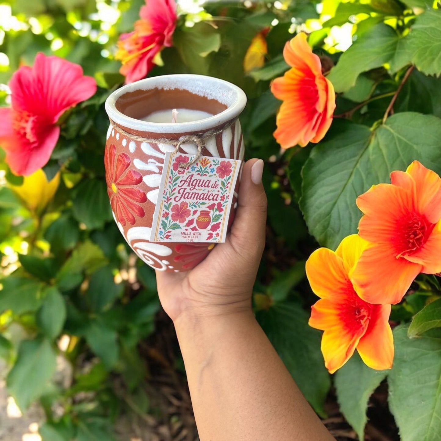 Agua de Jamaica – 10 oz Soy Candle in Cantarito Clay VesselMillswickscented candlessoycandlesMy StorelatinaownedAgua de Jamaica – 10 oz Soy Candle in Cantarito Clay Vesselscentedsoycandles