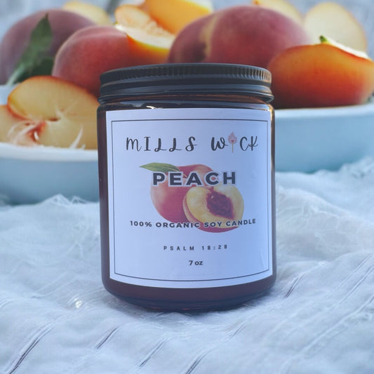 peach – 7oz Soy Candle 🍑🕯️Millswickscented candlessoycandlesMy Storelatinaownedpeach – 7oz Soy Candle 🍑🕯️scentedsoycandles