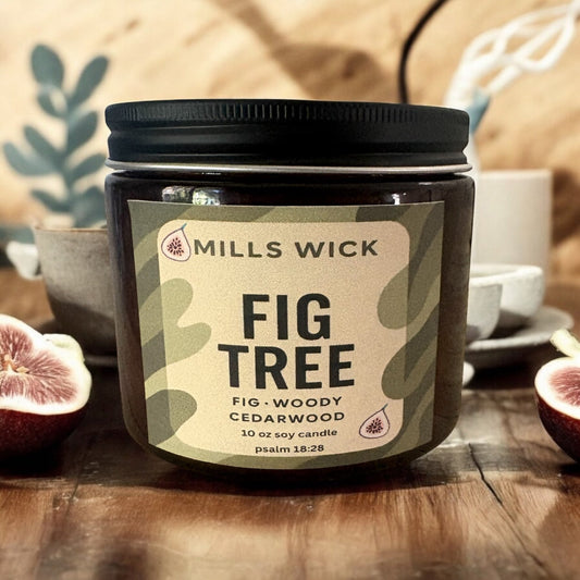 🕯️ Fig Tree Essence – 10 oz Soy CandleMillswicksoycandlesMills Wicklatinaowned🕯️ Fig Tree Essence – 10 oz Soy Candlescentedsoycandles