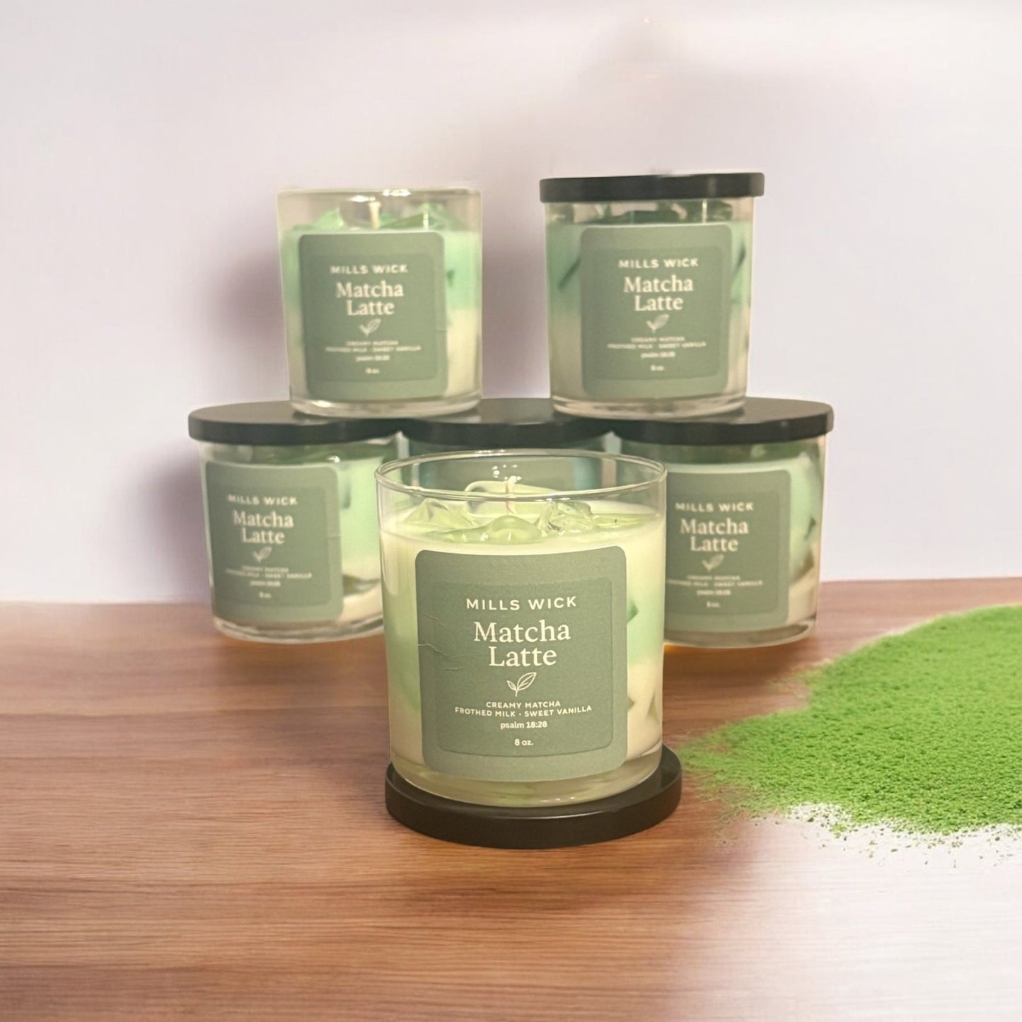 Matcha Moment – 8 oz Soy Candle with Wax Ice MoldsMillswickscented candlessoycandlesMills WicklatinaownedMatcha Moment – 8 oz Soy Candle with Wax Ice Moldsscentedsoycandles