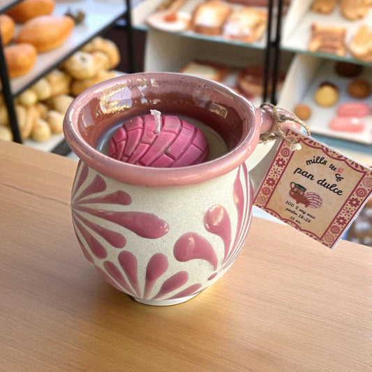 Pan Dulce Candle – 12oz Soy Candle in Mexican Artesanal mugMillswickscented candlessoycandlesMills WicklatinaownedPan Dulce Candle – 12oz Soy Candle in Mexican Artesanal mugscentedsoycandles