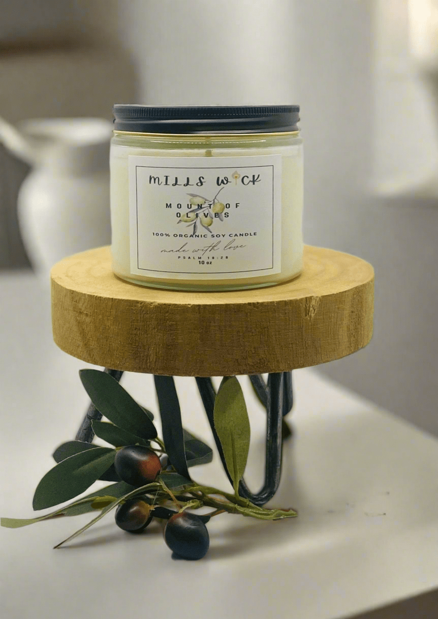 Mount of Olives: Premium Soy Candle - 10ozMillswicksoycandlesMills WicklatinaownedMount of Olives: Premium Soy Candle - 10ozscentedsoycandles