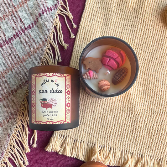 Pan Dulce : Handmade Soy Candle - 10ozMillswicksoycandlesMills WicklatinaownedPan Dulce : Handmade Soy Candle - 10ozscentedsoycandles