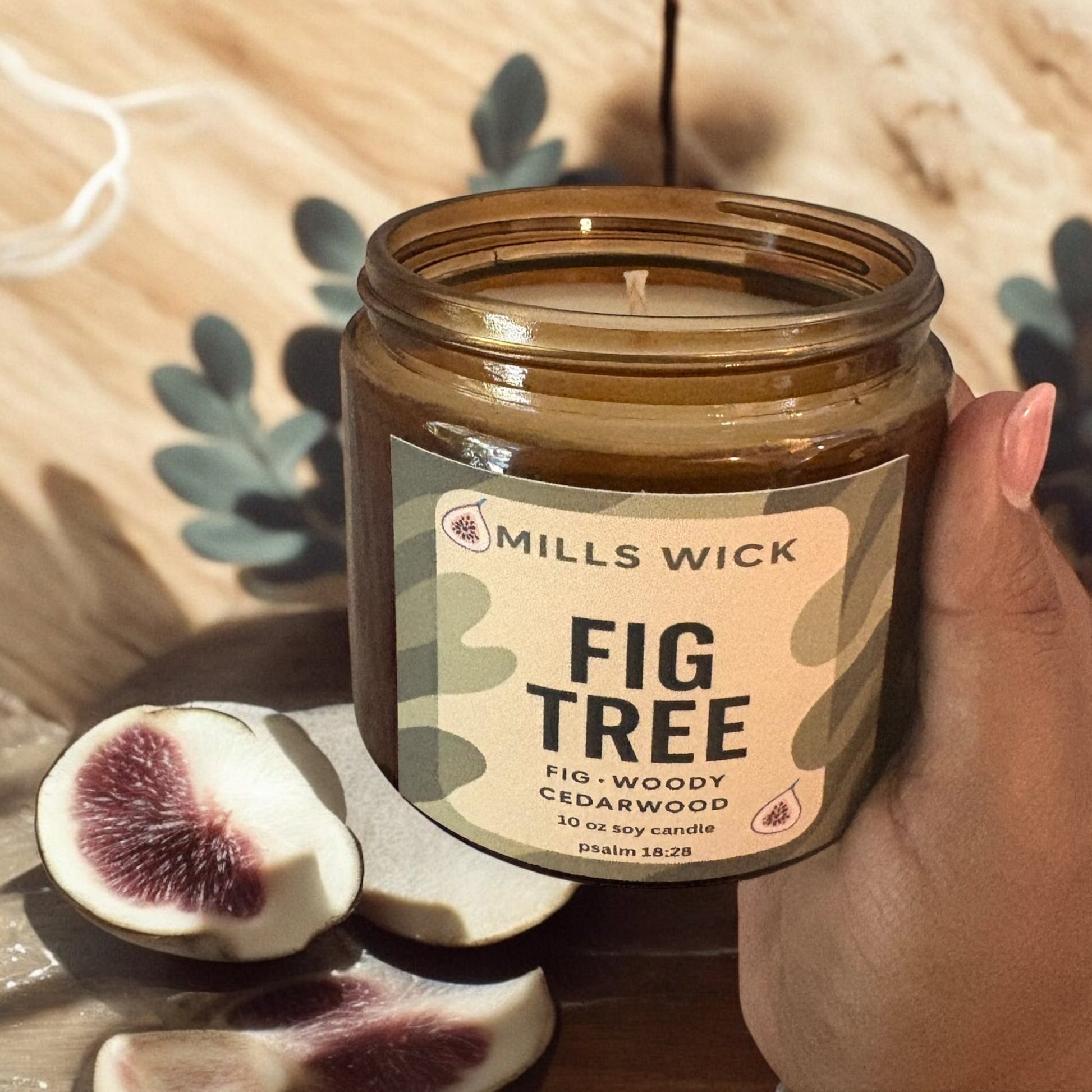 🕯️ Fig Tree Essence – 10 oz Soy CandleMillswicksoycandlesMills Wicklatinaowned🕯️ Fig Tree Essence – 10 oz Soy Candlescentedsoycandles