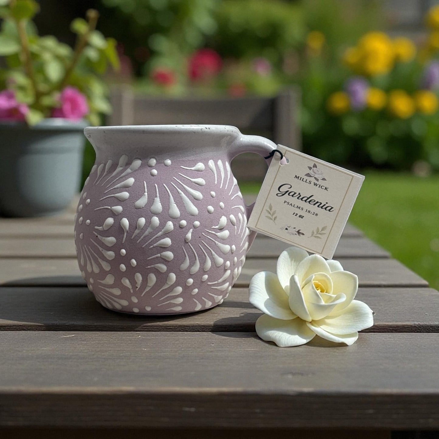 🌸 Gardenia Blossom– 12 oz Soy CandleMillswickscented candlessoycandlesMills Wicklatinaowned🌸 Gardenia Blossom– 12 oz Soy Candlescentedsoycandles