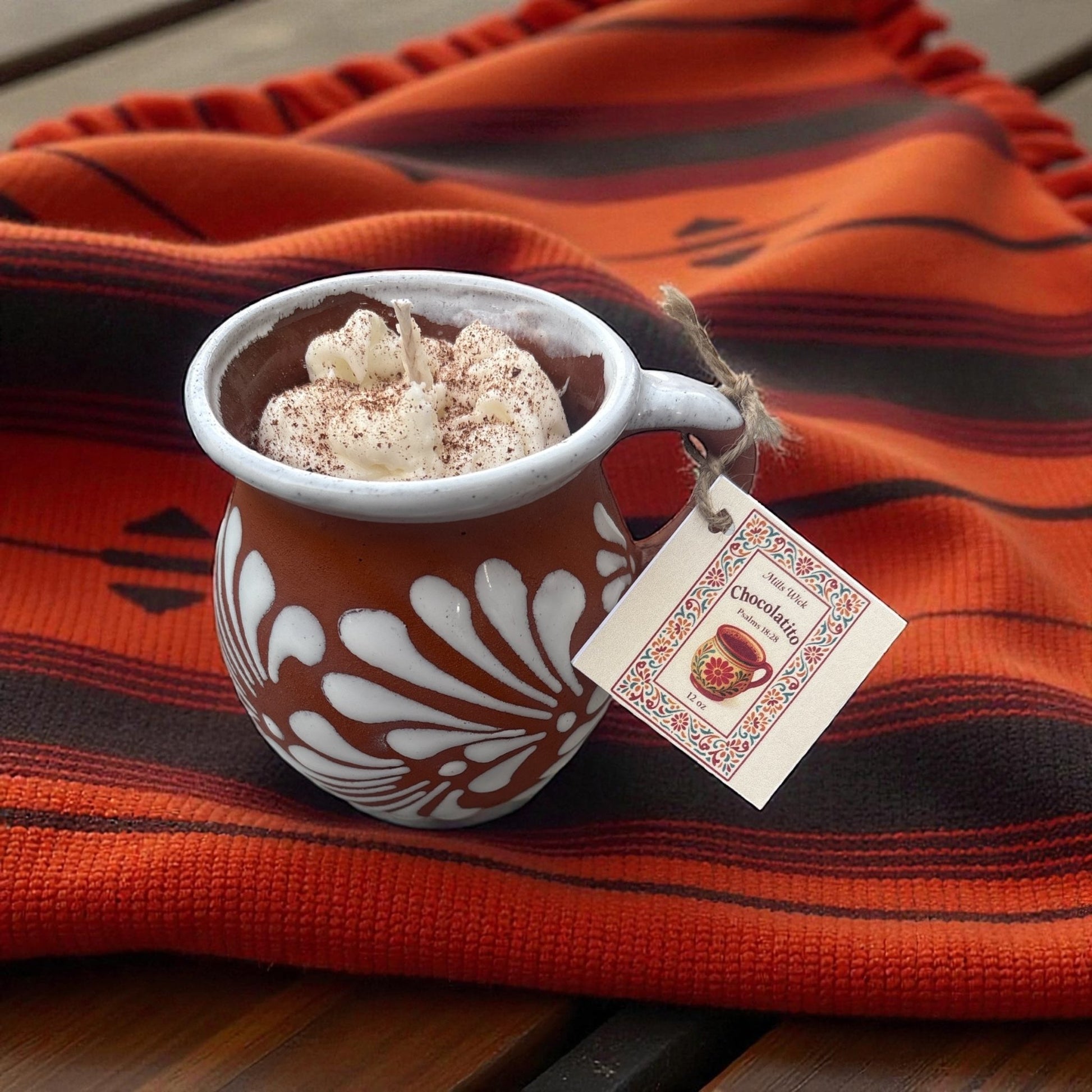 Chocolatito 12oz Soy CandleMillswickscented candlessoycandlesMills WicklatinaownedChocolatito 12oz Soy Candlescentedsoycandles