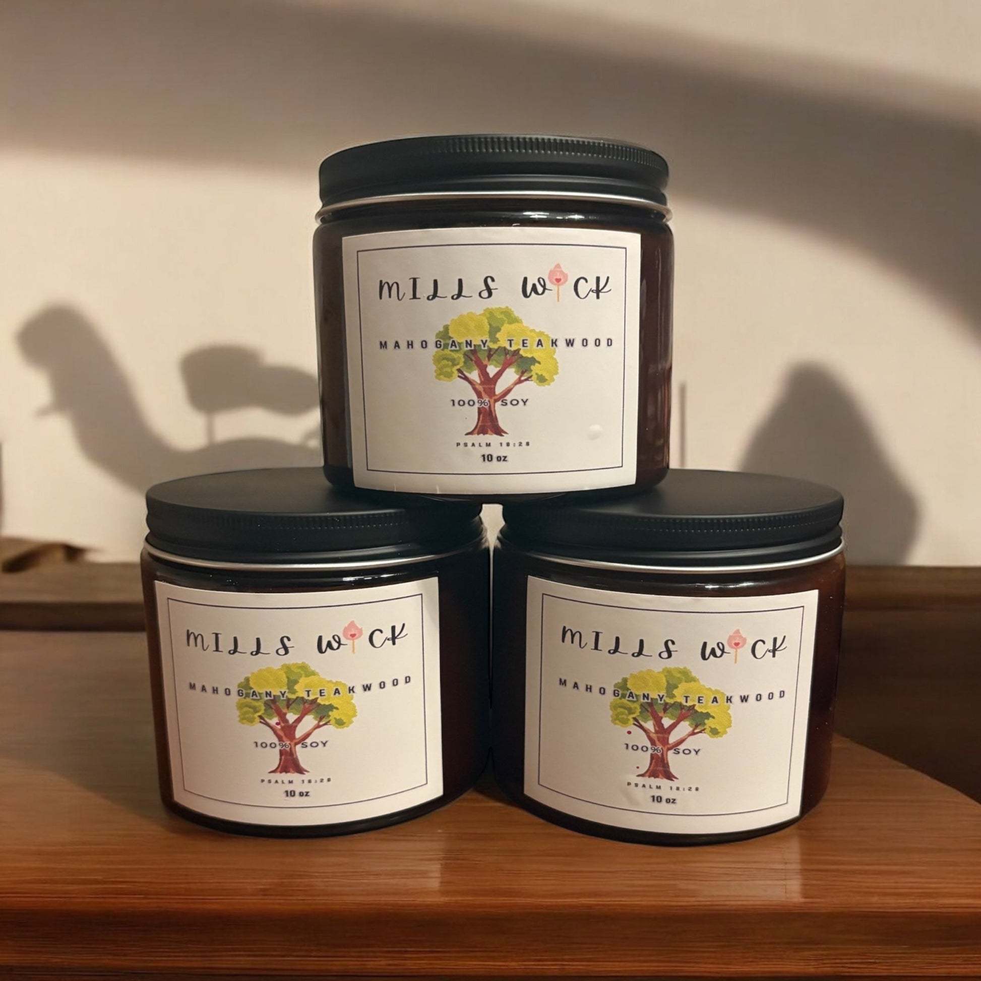 Mahogany Teakwood Essence: 10oz Soy CandleMillswicksoycandlesMills WicklatinaownedMahogany Teakwood Essence: 10oz Soy Candlescentedsoycandles