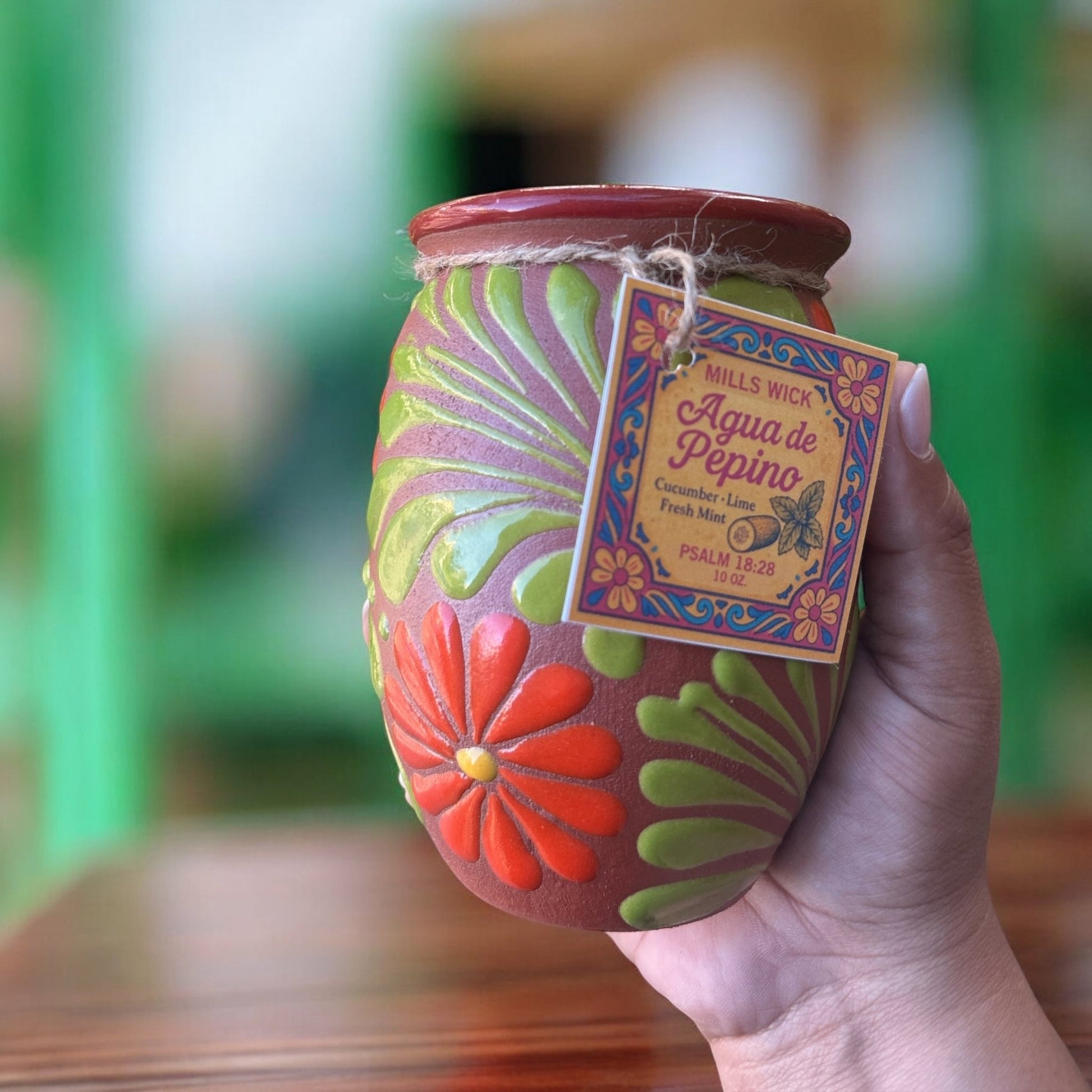 Agua de Pepino – 10 oz Soy Candle in Cantarito Clay VesselMillswickscented candlessoycandlesMy StorelatinaownedAgua de Pepino – 10 oz Soy Candle in Cantarito Clay Vesselscentedsoycandles
