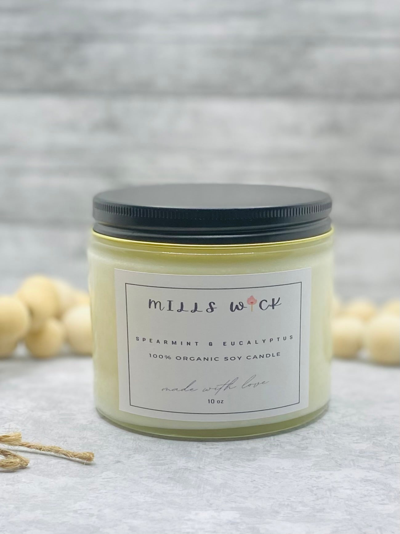 Spearmint & Eucalyptus Refresh: 10oz Soy CandleMillswicksoycandlesMills WicklatinaownedSpearmint & Eucalyptus Refresh: 10oz Soy Candlescentedsoycandles