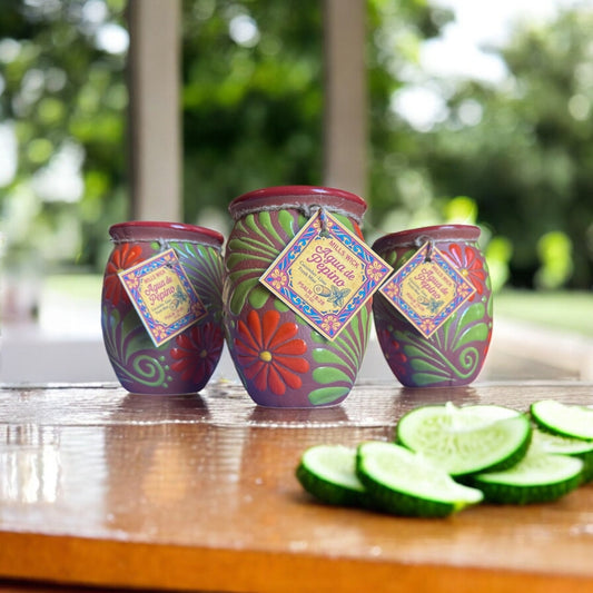Agua de Pepino – 10 oz Soy Candle in Cantarito Clay VesselMillswickscented candlessoycandlesMy StorelatinaownedAgua de Pepino – 10 oz Soy Candle in Cantarito Clay Vesselscentedsoycandles