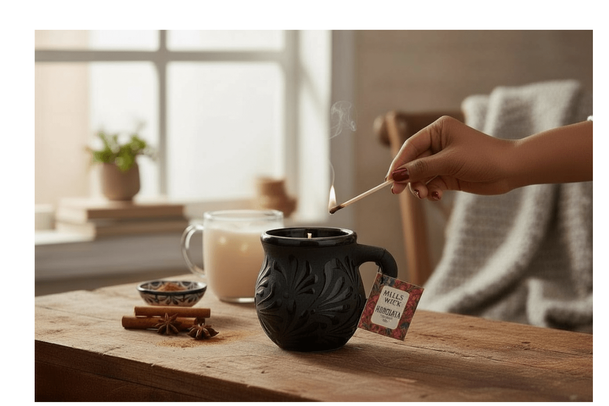 Artesanal Horchata 12oz CandleMillswickscented candlessoycandlesMills WicklatinaownedArtesanal Horchata 12oz Candlescentedsoycandles