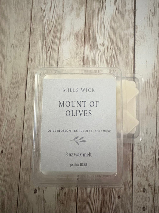 🌿 Mount of Olives – 3 oz Soy Wax MeltsMillswicksoycandlesMills Wicklatinaowned🌿 Mount of Olives – 3 oz Soy Wax Meltsscentedsoycandles