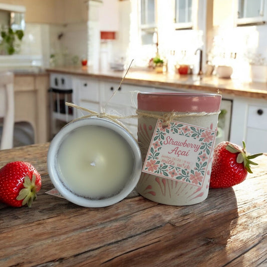 🍓 Strawberry Açaí – 9 oz Soy CandleMillswickscented candlessoycandlesMills Wicklatinaowned🍓 Strawberry Açaí – 9 oz Soy Candlescentedsoycandles