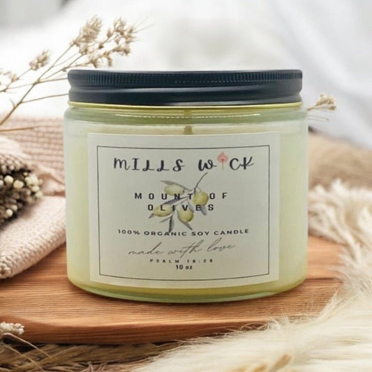 Mount of Olives: Premium Soy Candle - 10ozMillswicksoycandlesMills WicklatinaownedMount of Olives: Premium Soy Candle - 10ozscentedsoycandles