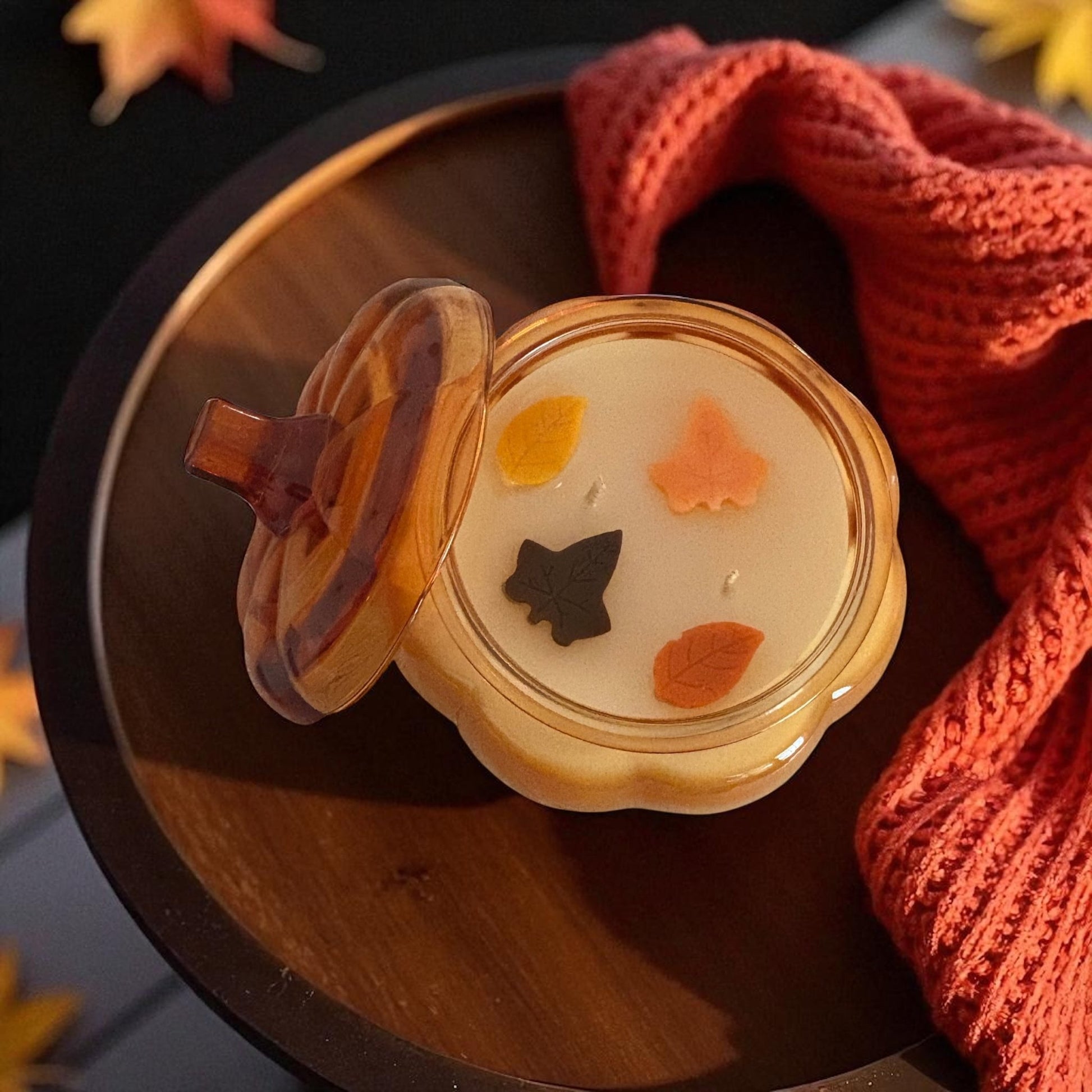 Pumpkin Chai – 17oz Soy CandleMillswickscented candlessoycandlesMills WicklatinaownedPumpkin Chai – 17oz Soy Candlescentedsoycandles