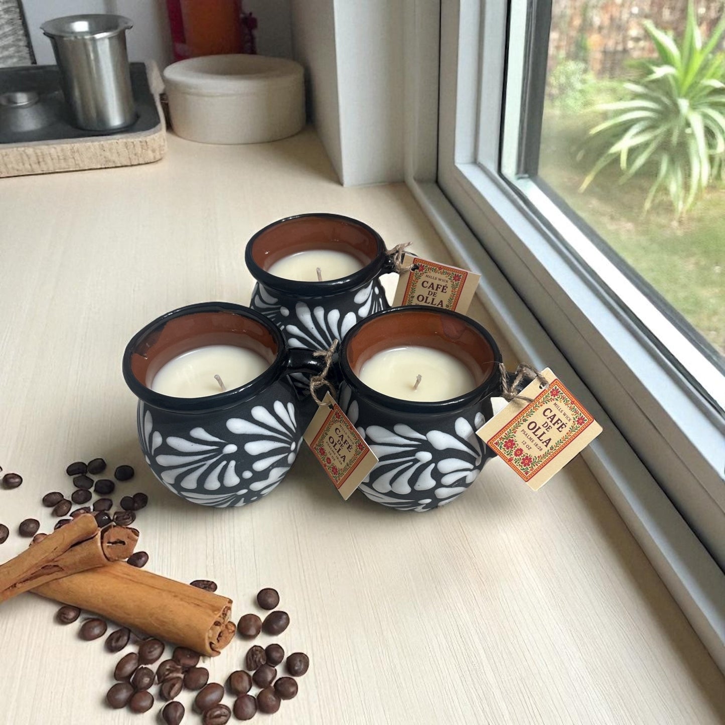 Café de Olla Soy Candle – Handcrafted in Mexican tazaMillswickscented candlessoycandlesMills WicklatinaownedCafé de Olla Soy Candle – Handcrafted in Mexican tazascentedsoycandles