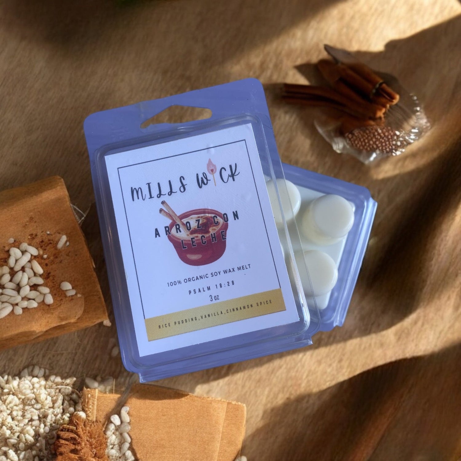 soy wax melts-3oz - Mills Wick