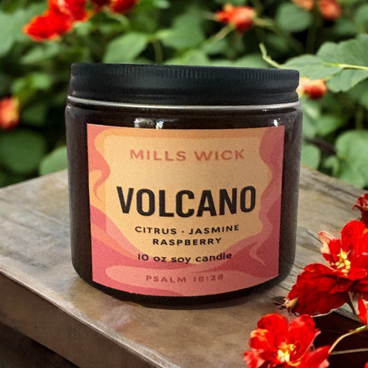 Volcano Bliss 10oz CandleMillswicksoycandlesMills WicklatinaownedVolcano Bliss 10oz Candlescentedsoycandles