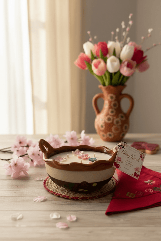 Cherry kissed 15oz Valentine Soy CandleMillswickscented candlessoycandlesMills WicklatinaownedCherry kissed 15oz Valentine Soy Candlescentedsoycandles